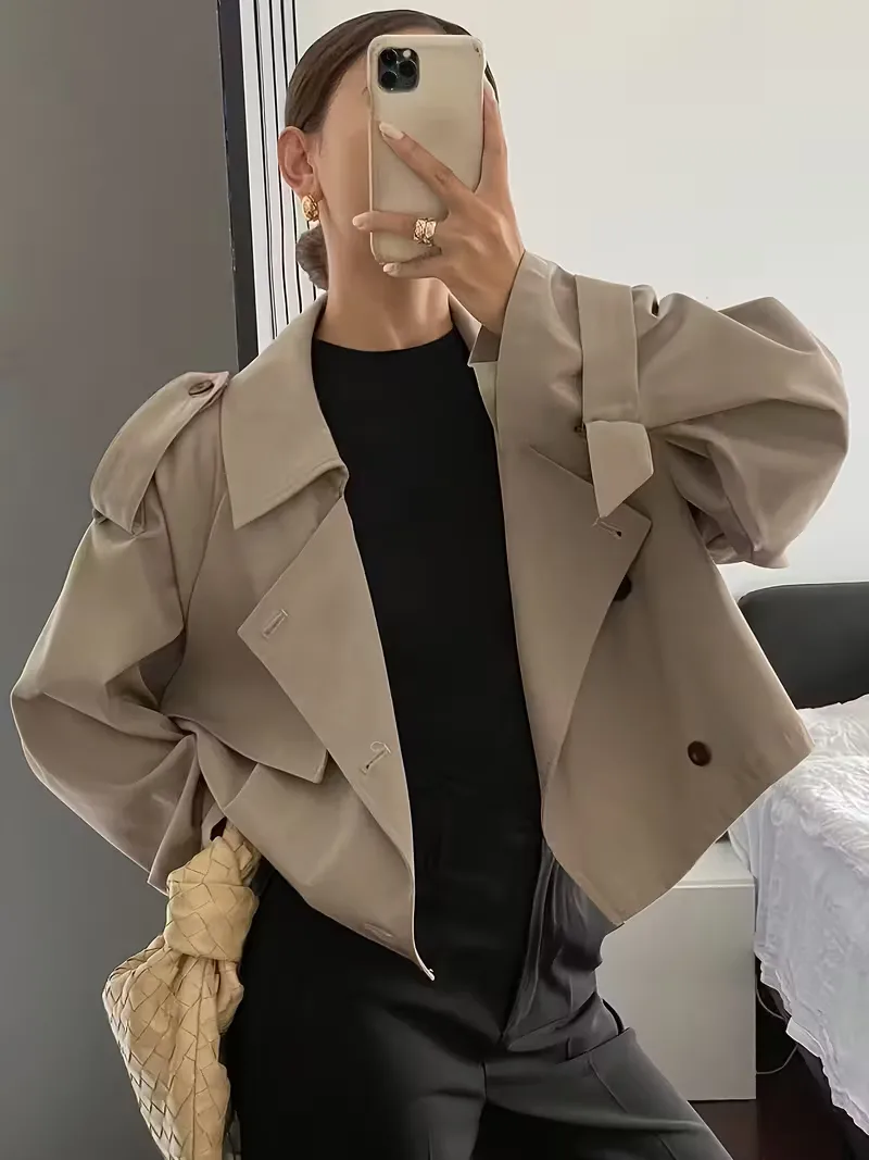 Trenchcoat met oversized fit - Image 11