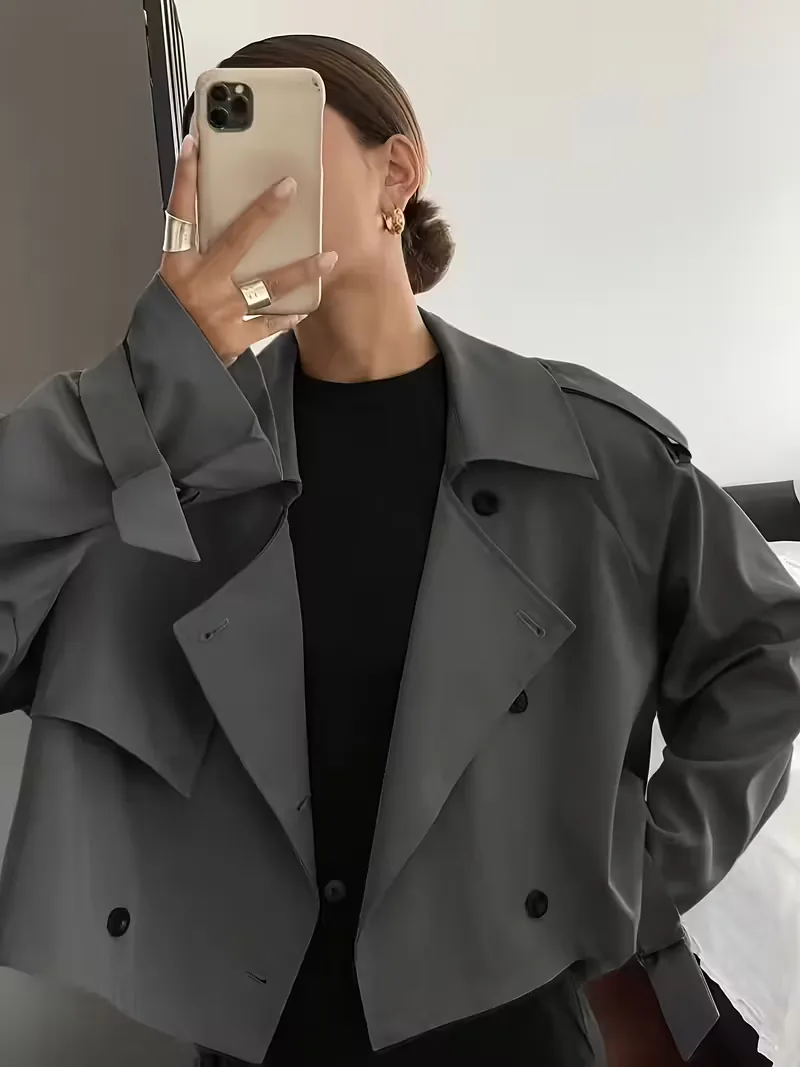 Trenchcoat met oversized fit - Image 13