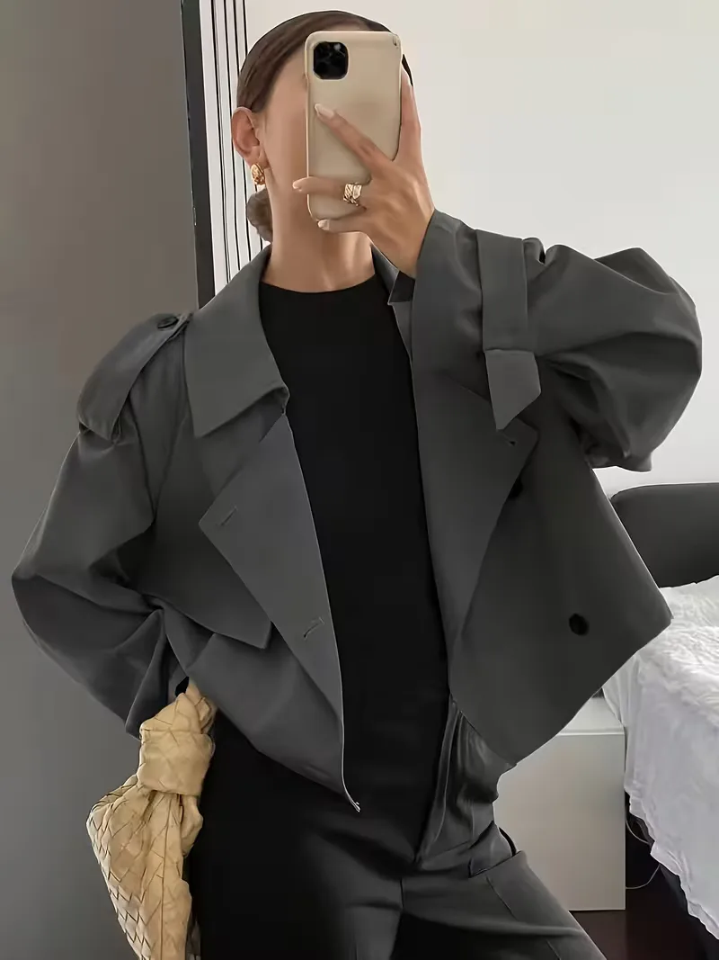 Trenchcoat met oversized fit - Image 17