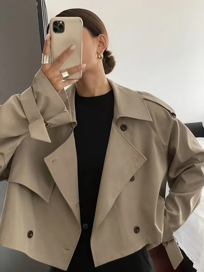 Trenchcoat met oversized fit - Image 5