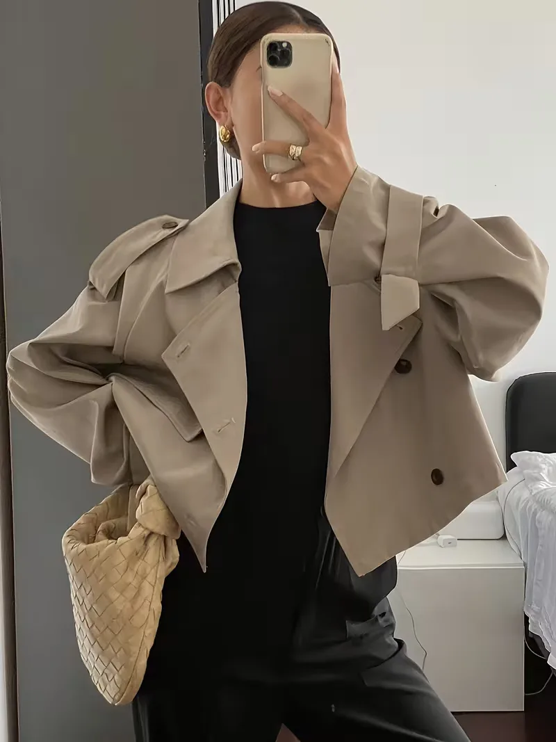 Trenchcoat met oversized fit - Image 9