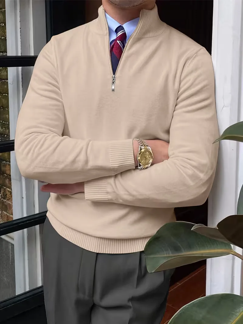 Trui met kraag en half-zip - Image 10