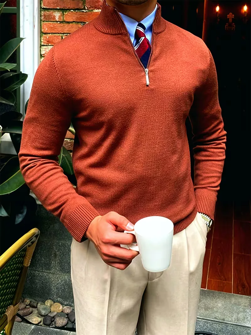 Trui met kraag en half-zip - Image 16