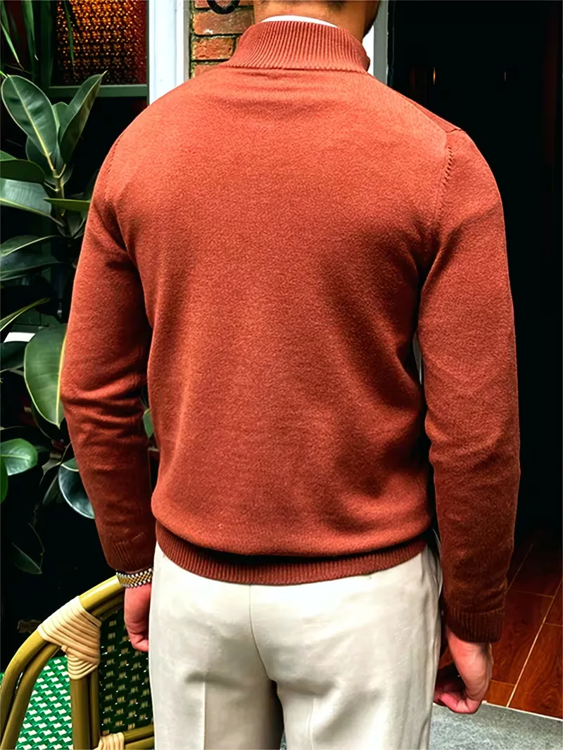 Trui met kraag en half-zip - Image 19