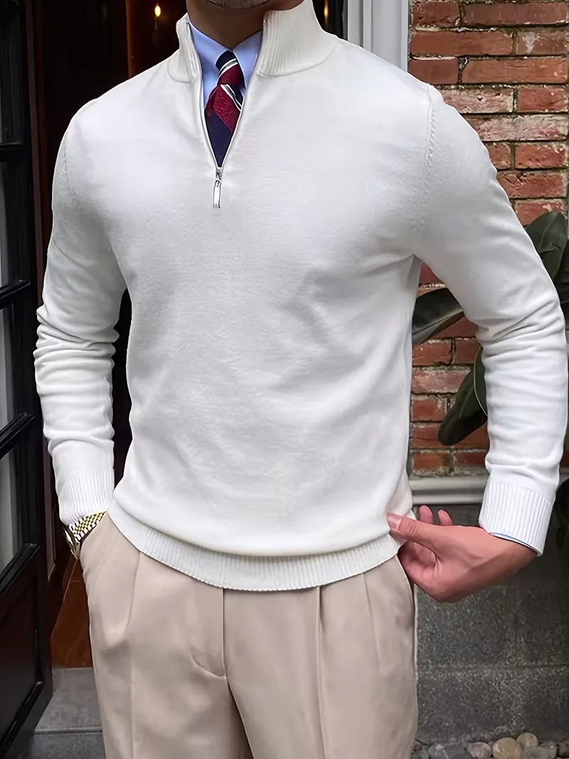 Trui met kraag en half-zip - Image 23
