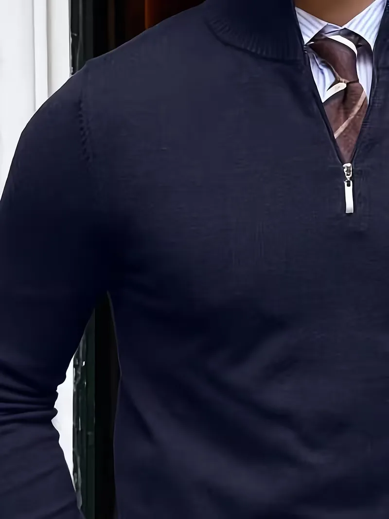 Trui met kraag en half-zip - Image 5