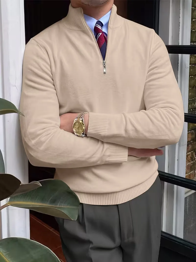 Trui met kraag en half-zip - Image 7