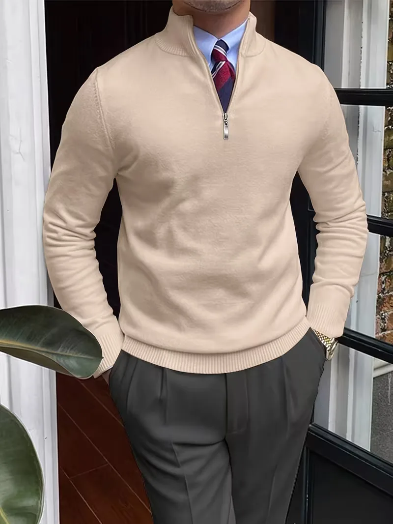 Trui met kraag en half-zip - Image 9