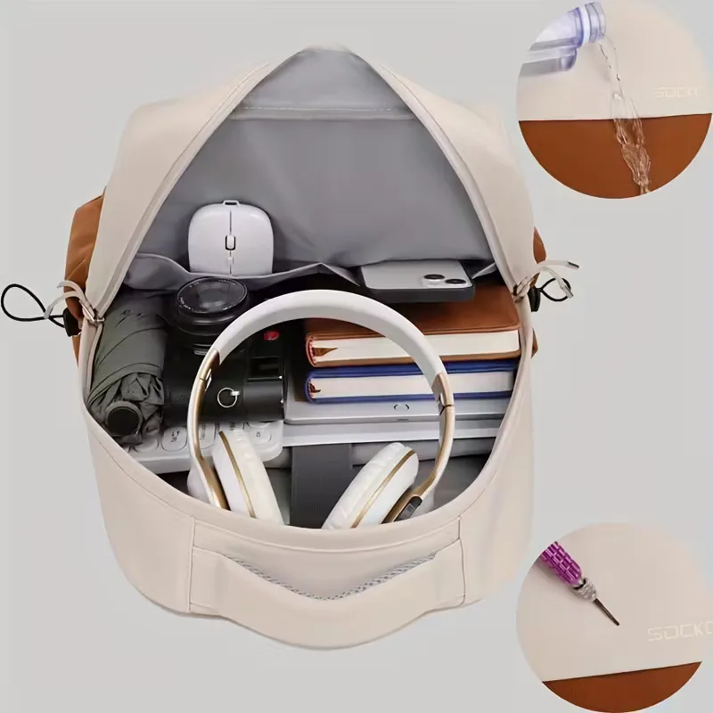 Twee-tone rugzak met verstelbare straps - Image 9