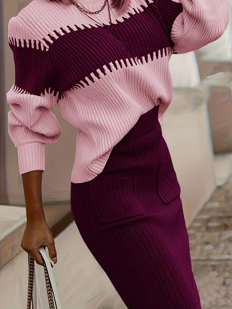 Tweedelige set met ribbed textuur - Image 28