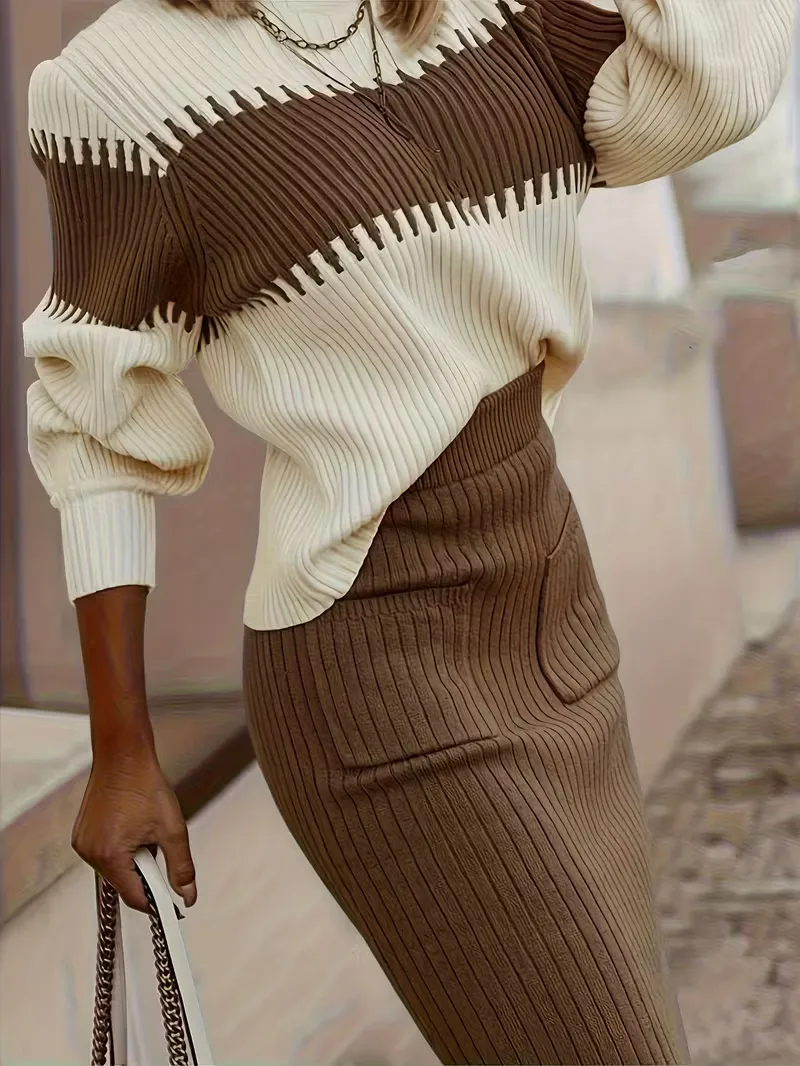 Tweedelige set met ribbed textuur - Image 30