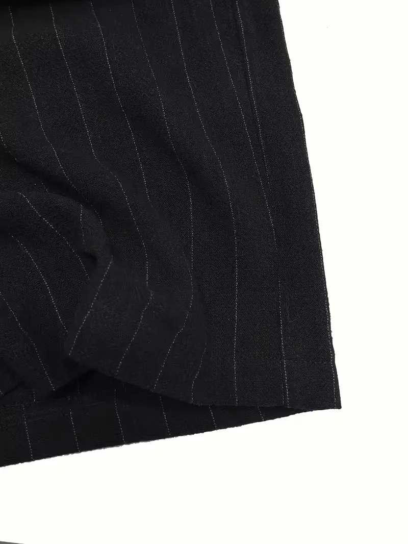 Wide fit pantalons met verticale strepen - Image 12