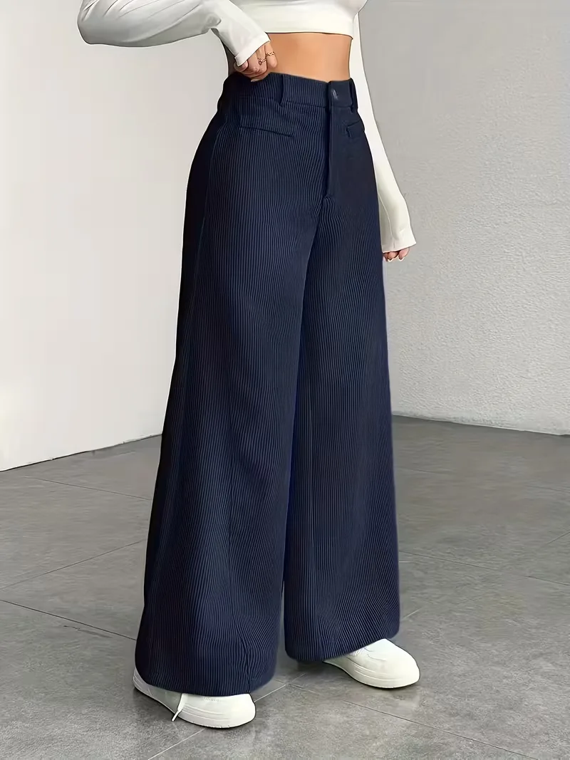 Wide leg broek met hoge taille - Image 10