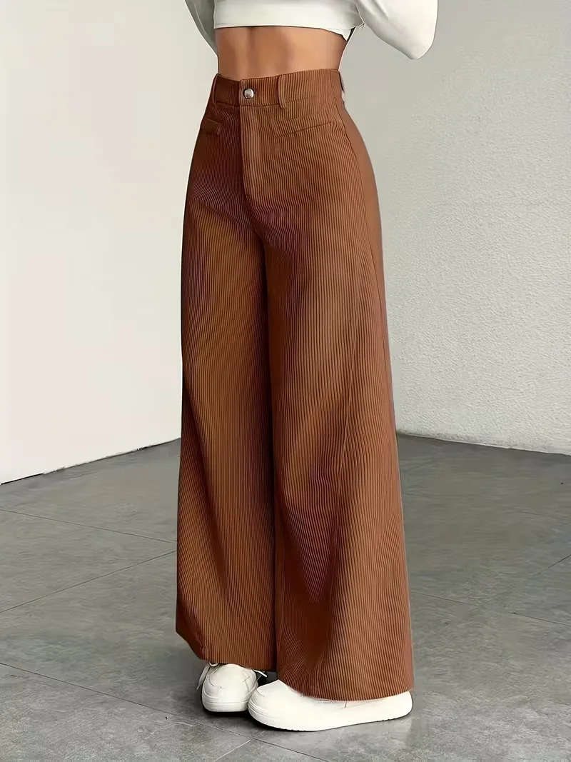 Wide leg broek met hoge taille - Image 24