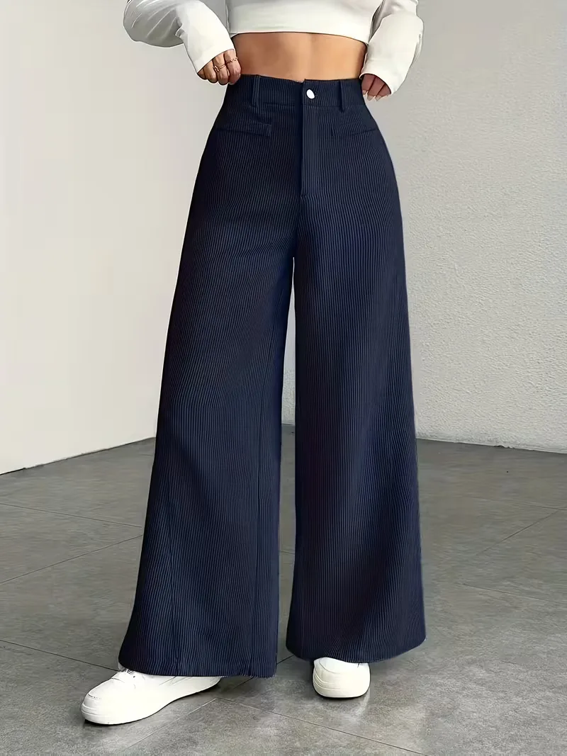 Wide leg broek met hoge taille - Image 8