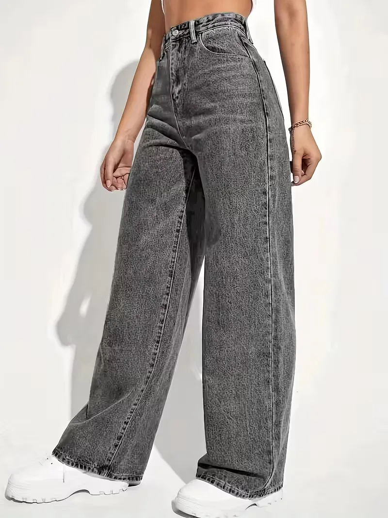 Wide leg broek met hoge taille - Image 8