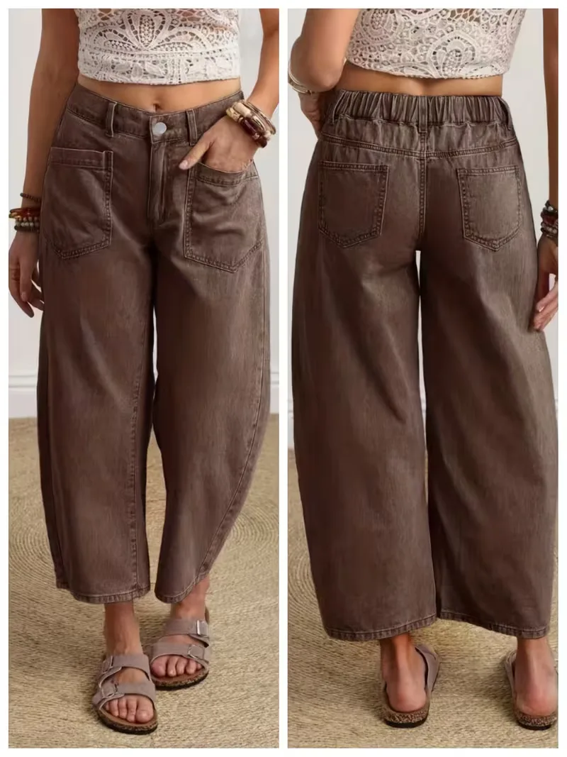 Wide leg broek met knoopsluiting - Image 5