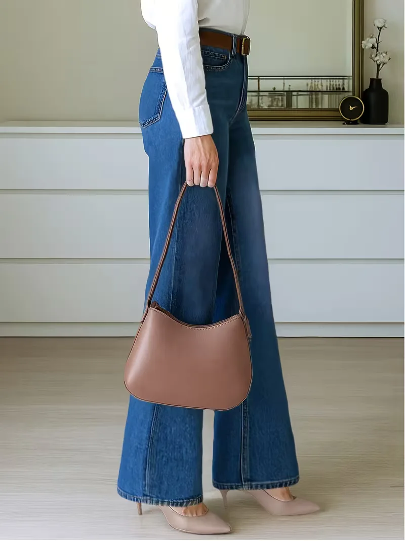 Wide leg jeans donker gewassen - Image 6