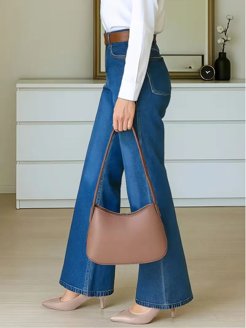 Wide leg jeans donker gewassen - Image 8