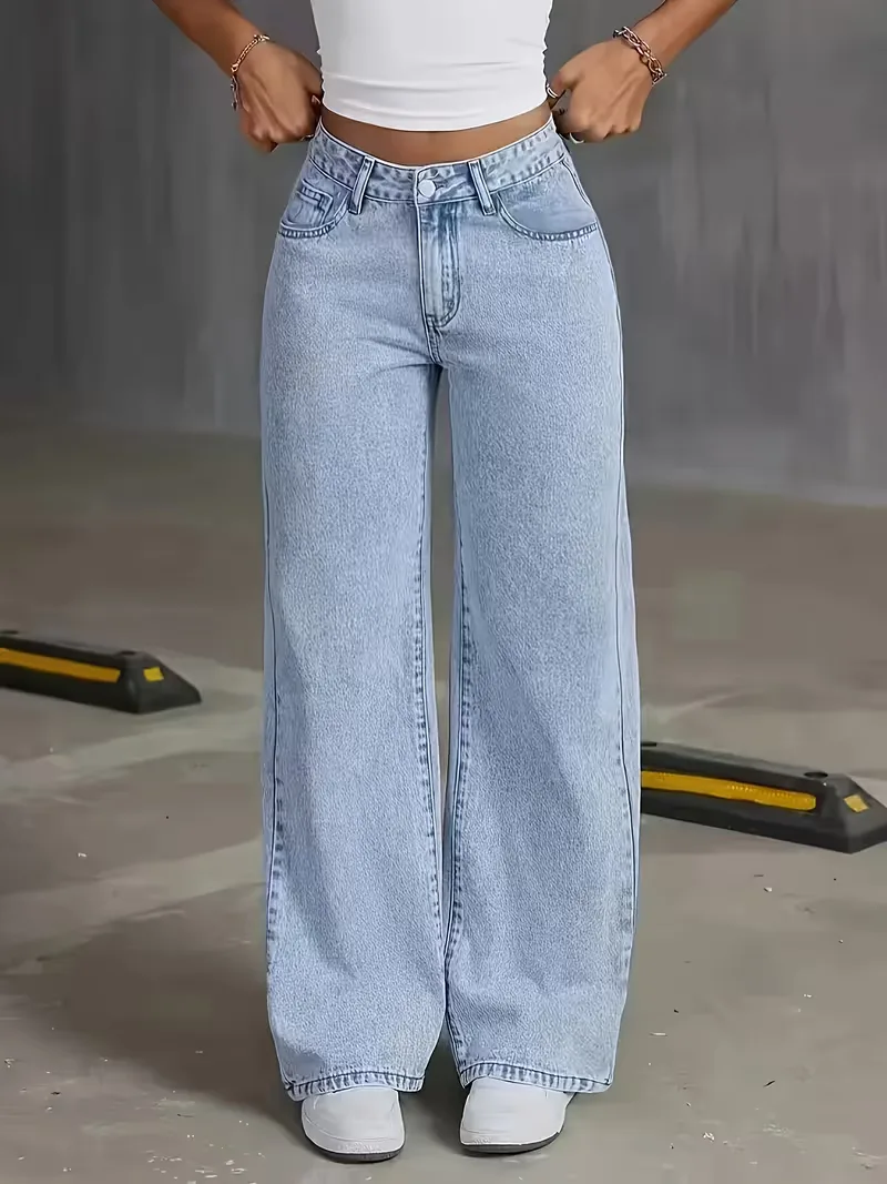 Wide leg jeans met hoge taille - Image 5