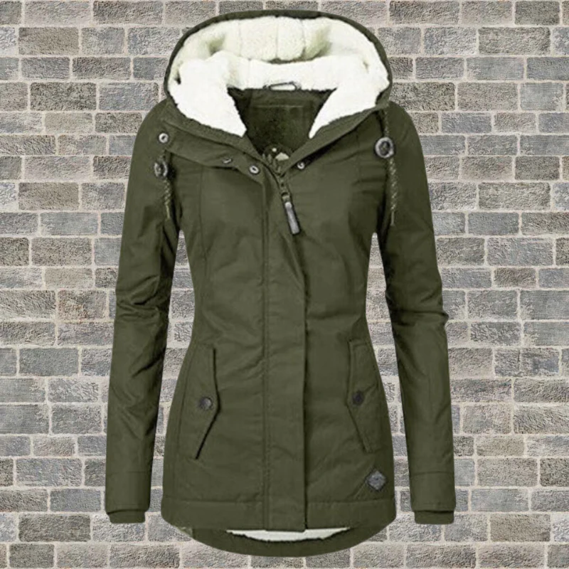Winterjas met capuchon en fleece voering - Image 5