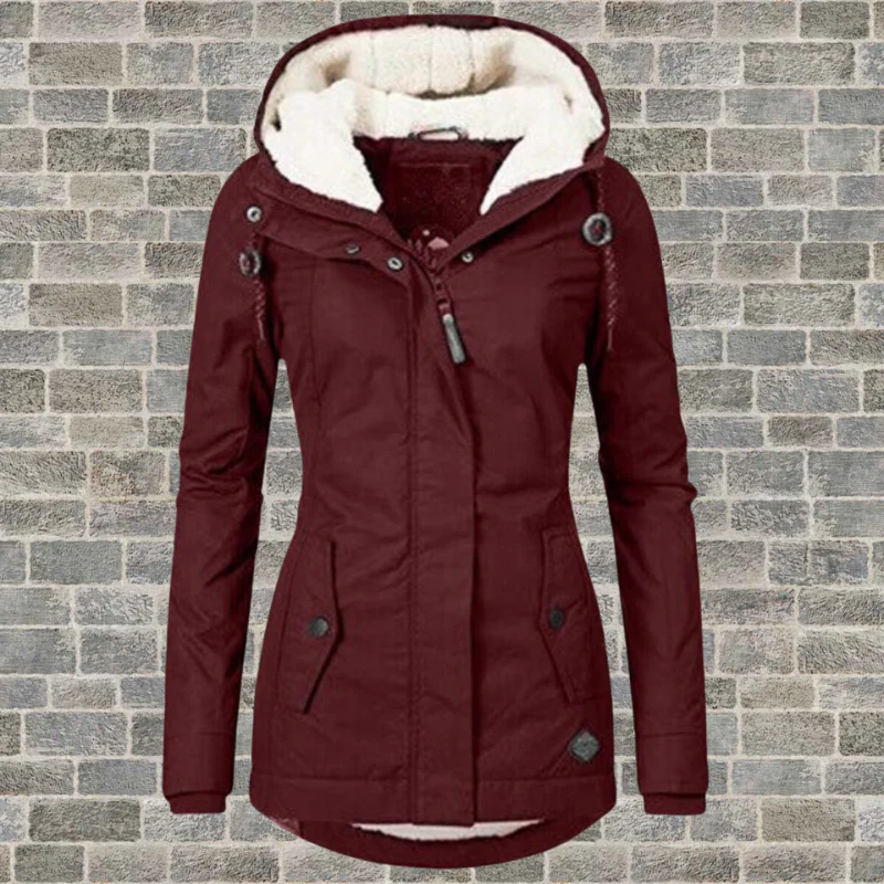 Winterjas met capuchon en fleece voering - Image 6