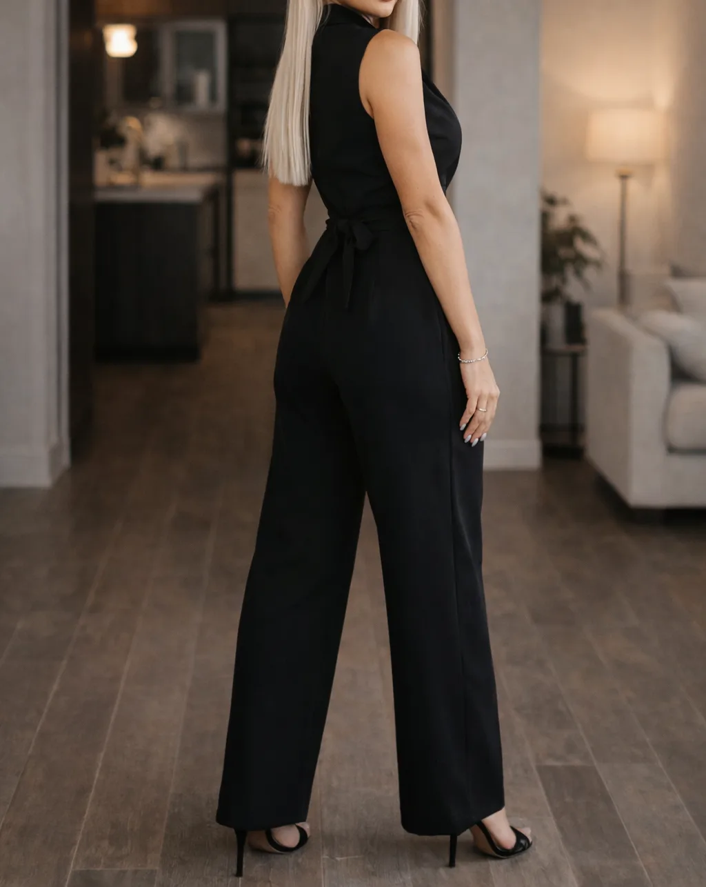 Witte jumpsuit met wikkel - Image 5