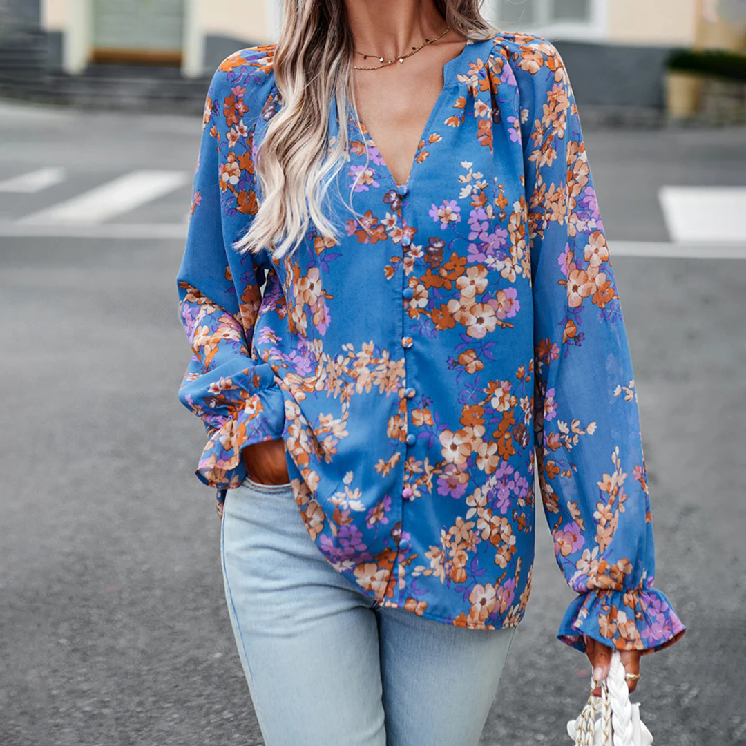 Zomer Bloemenprint Blouse - Image 5