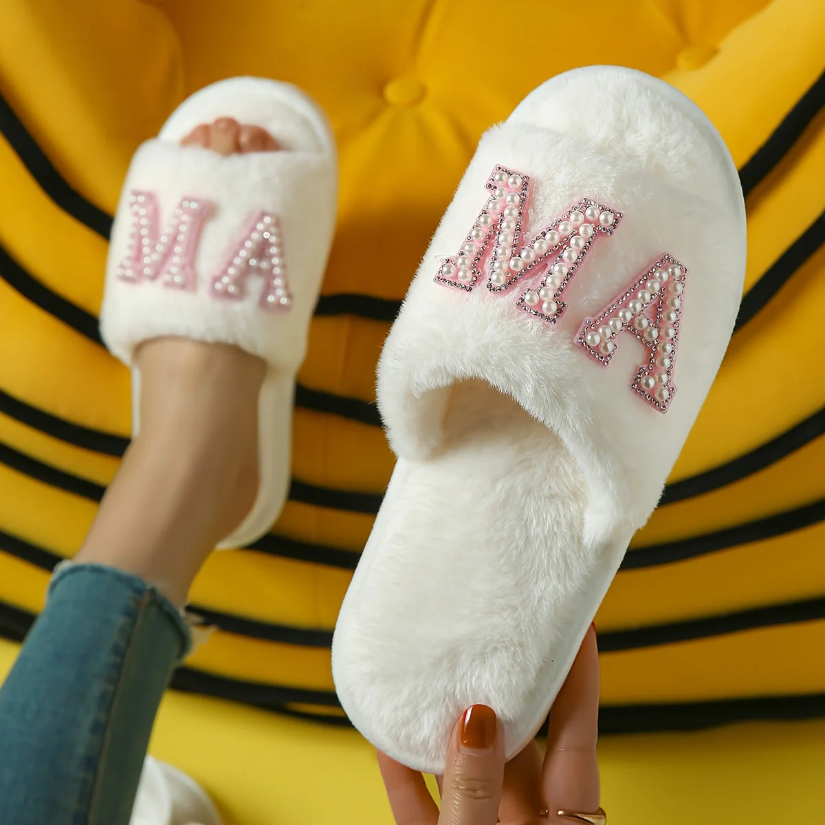 Zoë | Gezellige & ademende slippers met open teen en antislip zool - Image 2