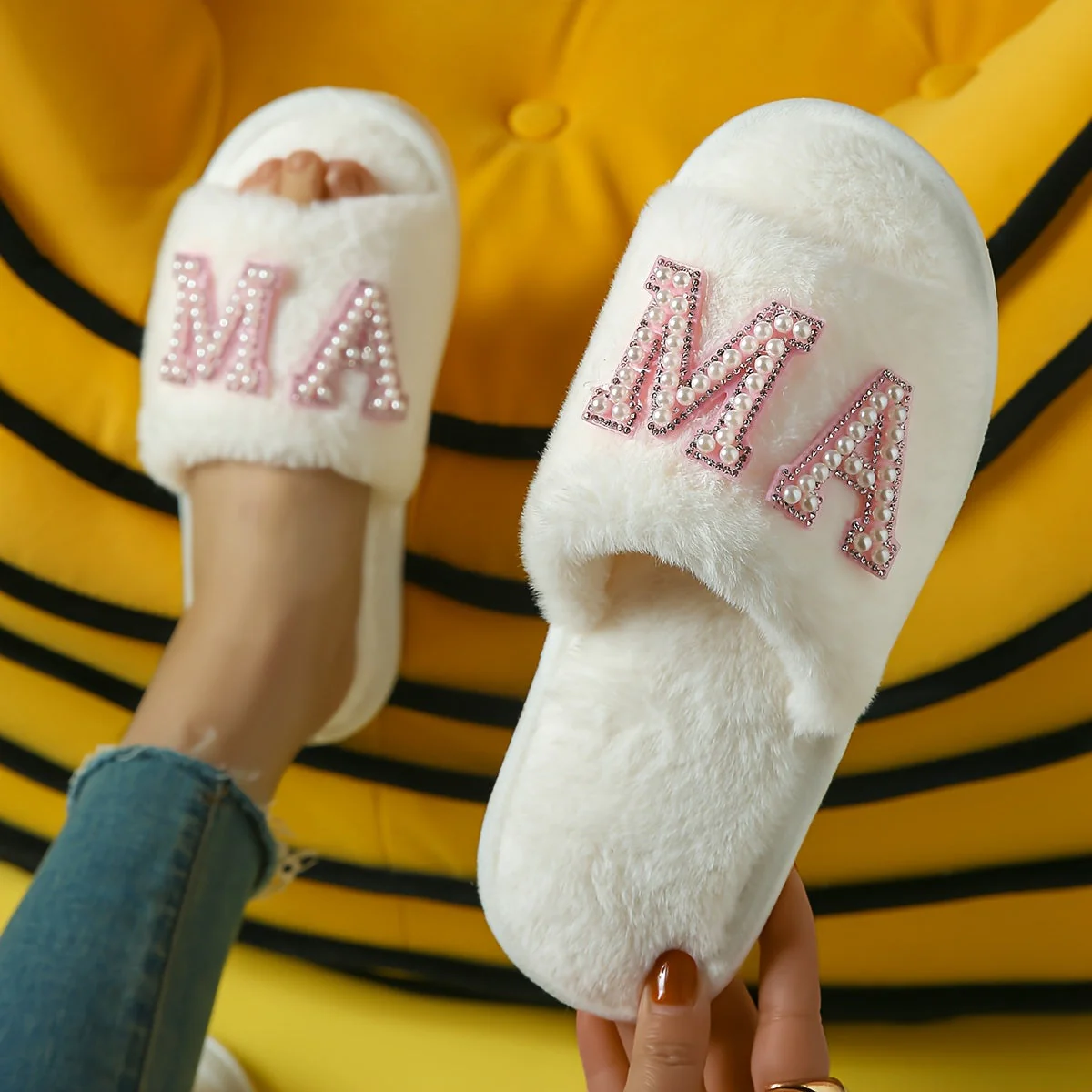 Zoë | Gezellige & ademende slippers met open teen en antislip zool - Image 3