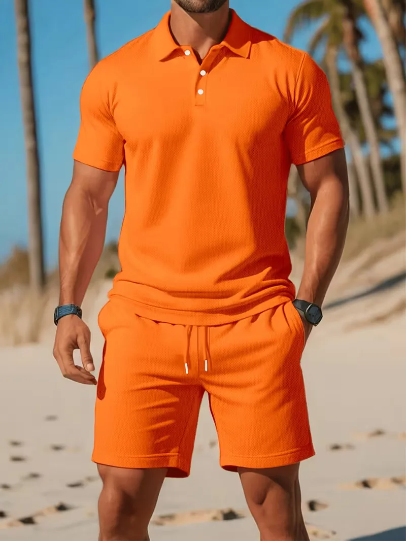 Zomer kledingset met polo en shorts - Image 21